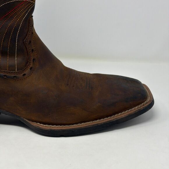 Ariat Sport Western Cowboy Boots Brown Leather Square Toe Men’s 10.5D 10010963 main image 8